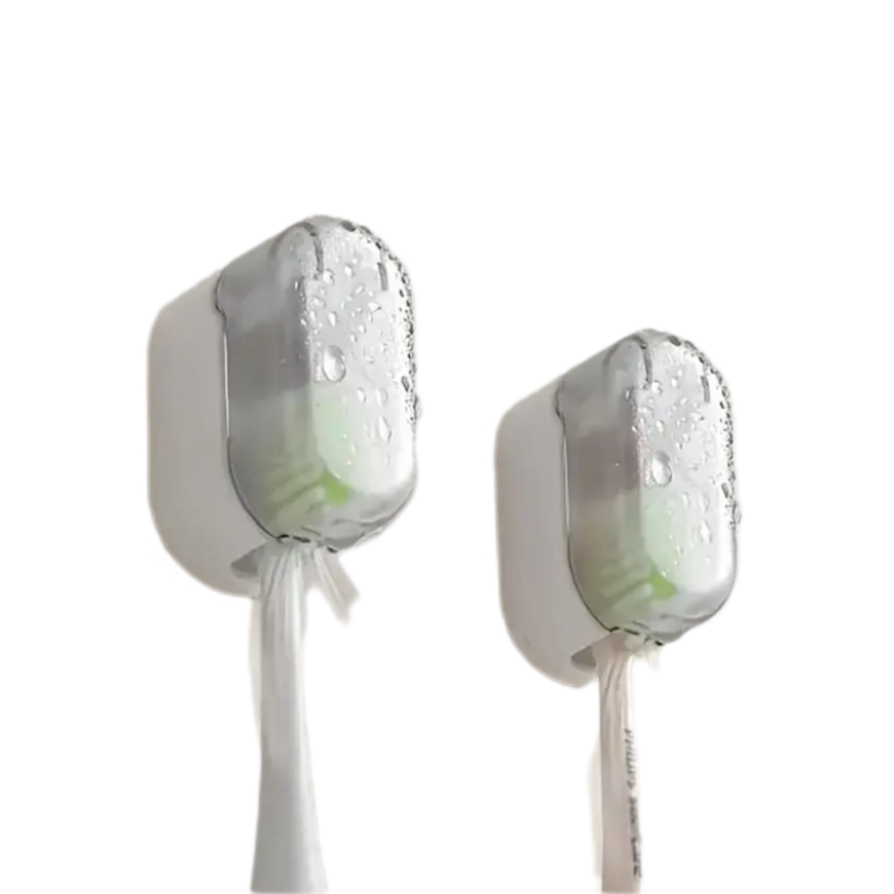 🪥 Набір із 3 тримачів для зубних щіток із кришкою