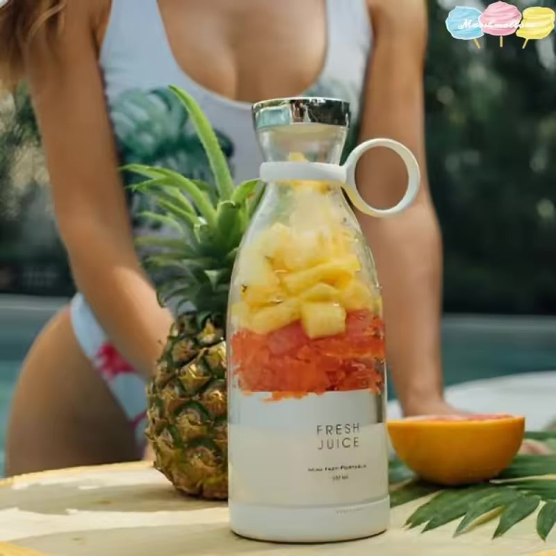 Бутылка-ликвидатор для сока с USB зарядкой и 6 лезвиями — портативный и удобный