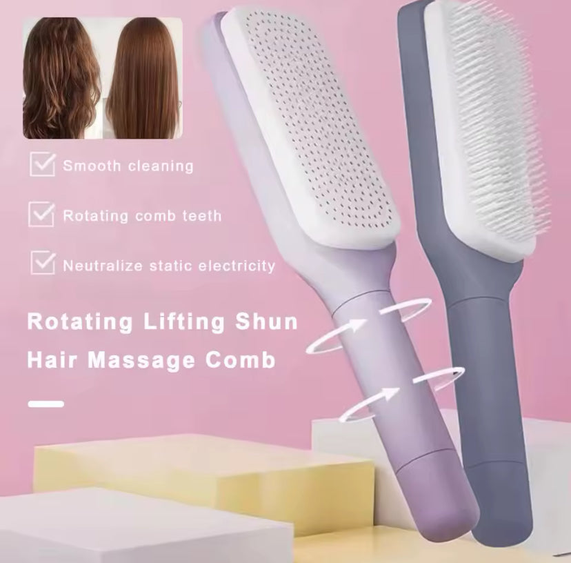 💆♀️ Ротуючий масажний гребінець із довгою ручкою