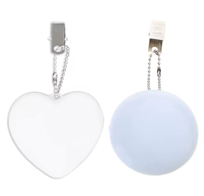 Міні нічник для сумочки / гаманця у формі серця або кола