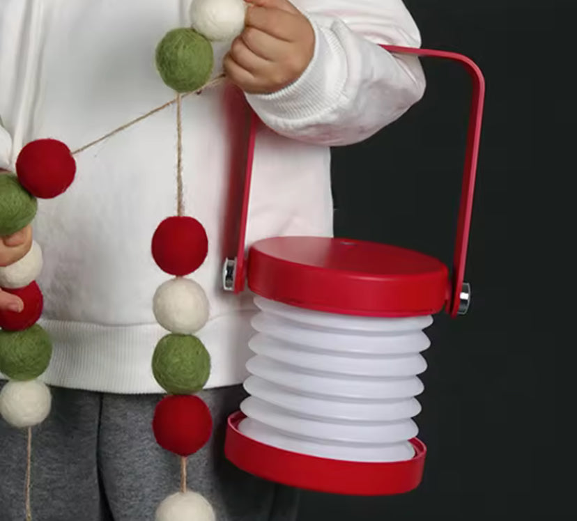 Креативна складана настільна лампа з дерев’яною ручкою