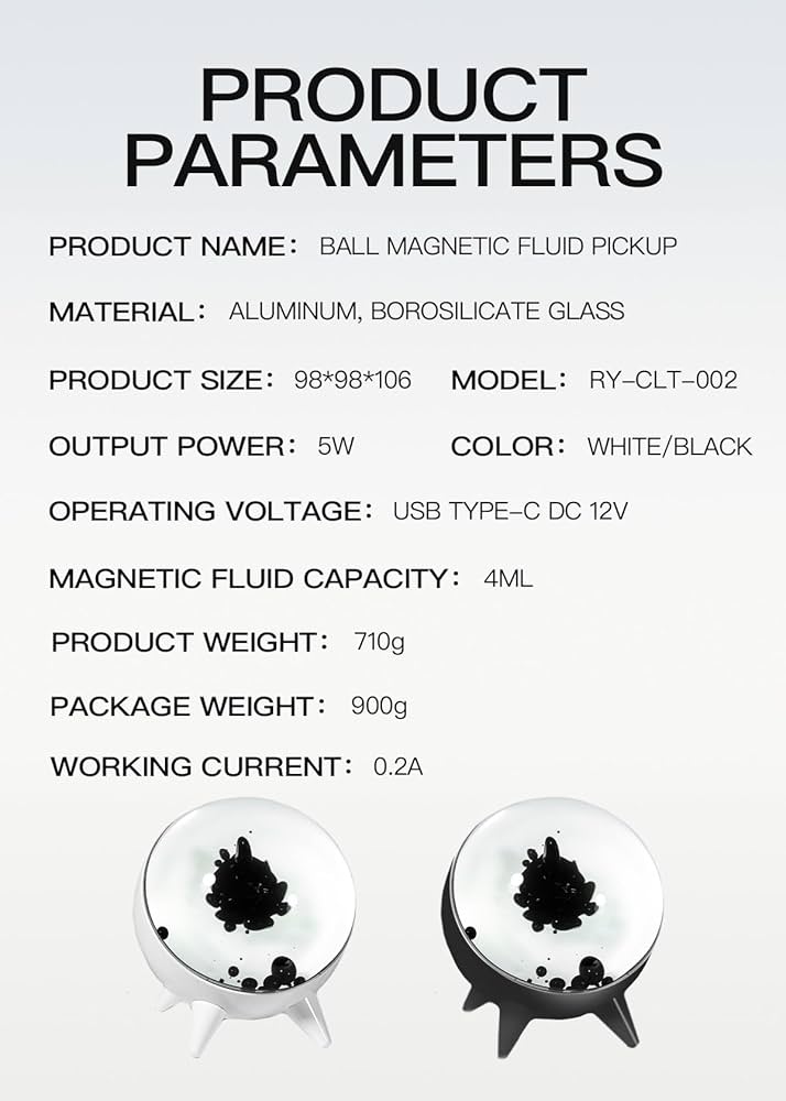 Магнитный жидкостной датчик — Уникальная визуализация звука 🌌 Музыкальные эффекты для вашего интерьера 🎶