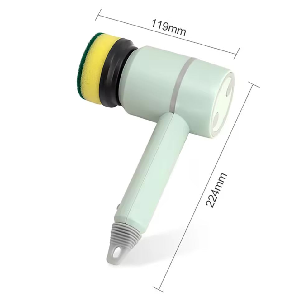 Электрическая щетка для мытья посуды и уборки — 3 сменных насадки, 3 режима работы 🌟 Эффективность и удобство в одном гаджете 🧽