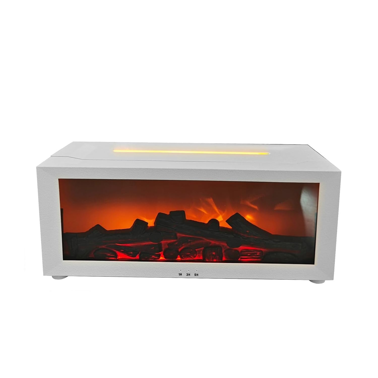 Електричний камін з LED ефектом полум’я – сучасний обігрівач для дому з пультом дистанційного керування та регульованим таймером 🔥