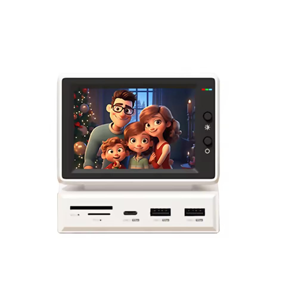 3,5 дюймовый IPS Mini Экран с мониторингом данных AIDA64 для ПК и MacBook с USB C Хабом