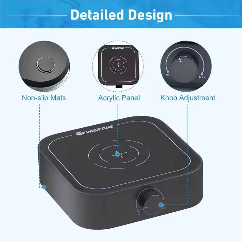 Магнитный миксер WEST TUNE с высокой скоростью и бесщеточным двигателем для лабораторий и других применений 🧪🔬