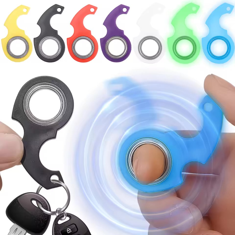 Spinner антистресс, металлический брелок, игрушка Fidget для пальца, кольцо для снятия стресса и тревожности, подарок на праздник