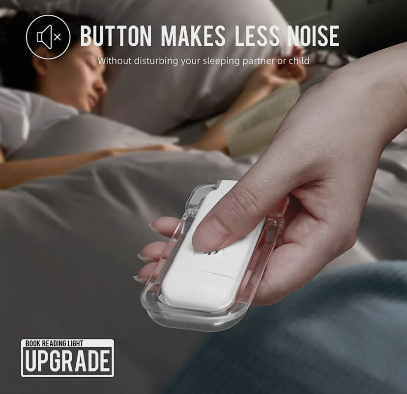 USB-ліхтар для читання книг із затискачем та регулюванням яскравості