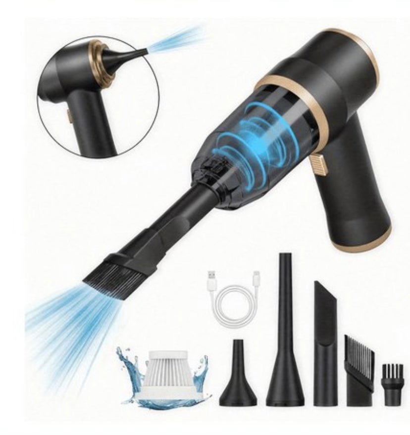 Мініатюрний бездротовий ручний пилосос 2-в-1 + подарунок!